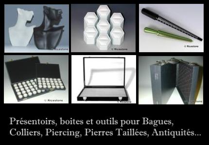 Présentoirs pour bijoux et minéraux